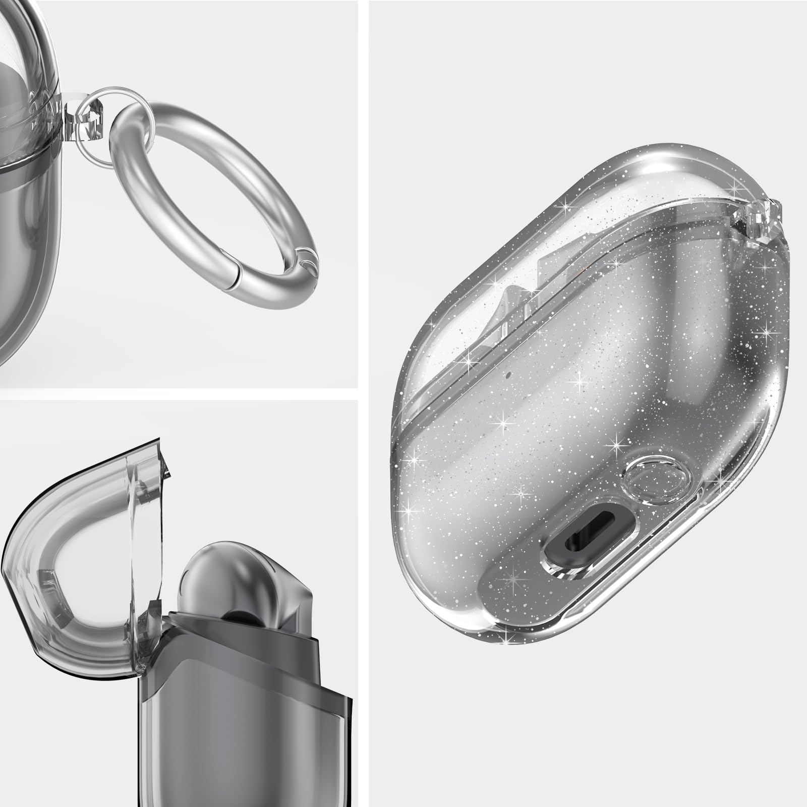 Amazon | NIUTRENDZ 透明保護ケース Samsung Galaxy Buds 3 & Galaxy